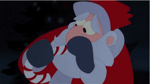 Télapó telefonál gif